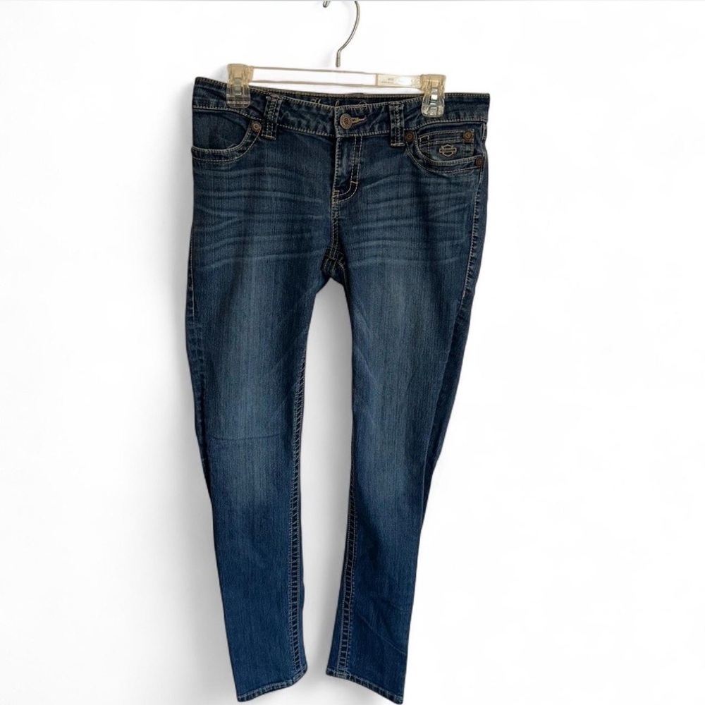 Harley-Davidson Dark Blue Women's Skinny Jeans